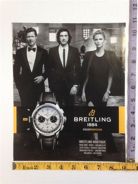 pitt theron breitling ad